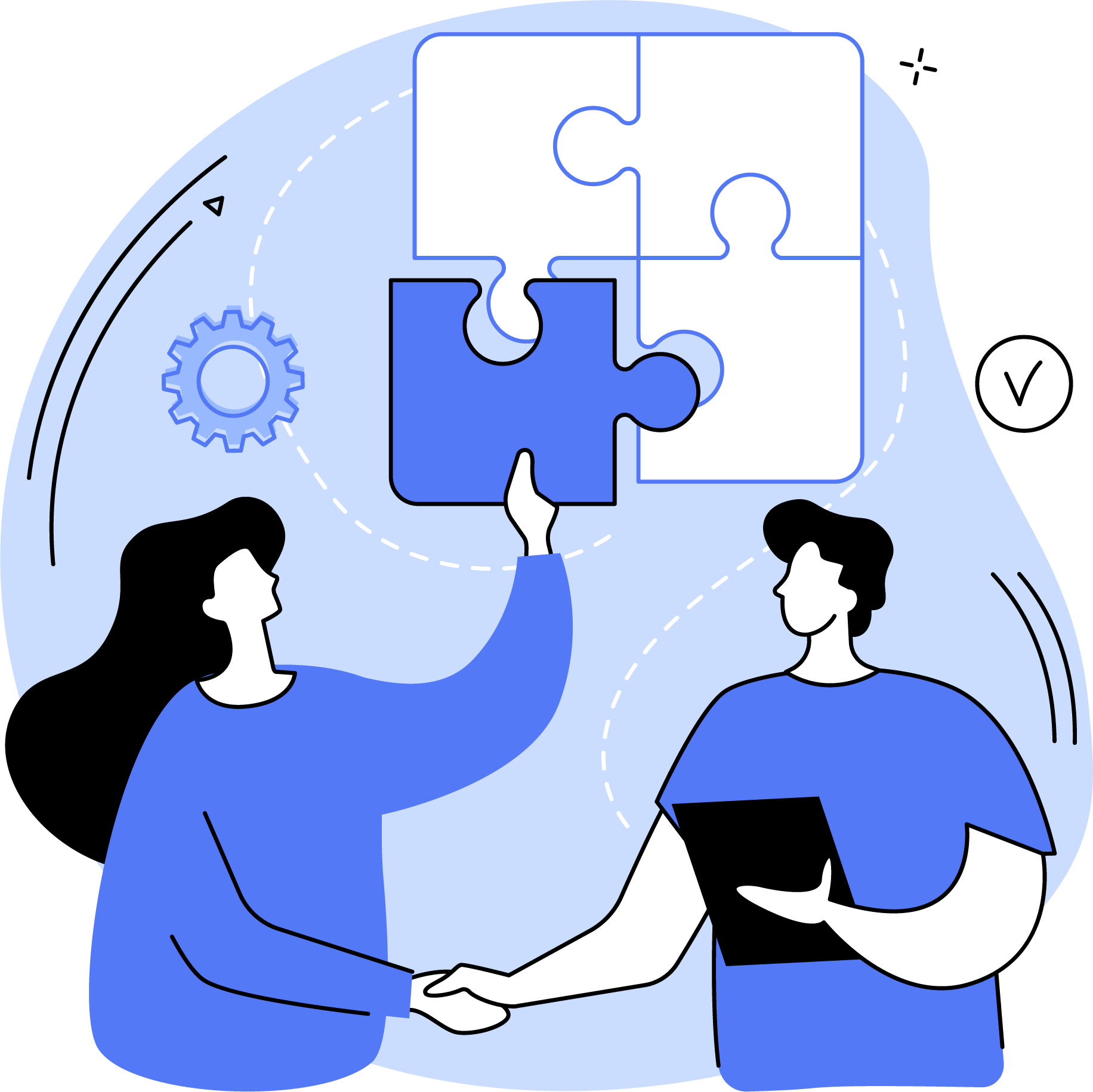 Healthcare referral platform illustration